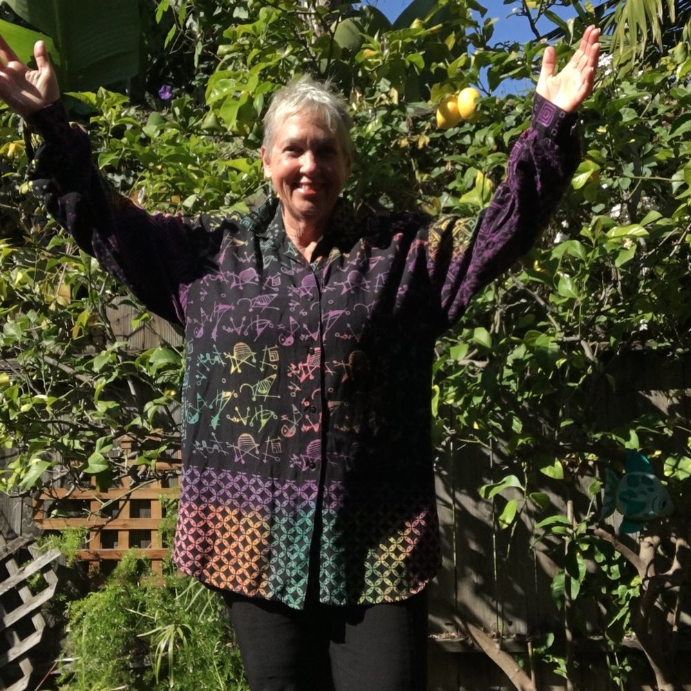 Women's batik long sleeved overshirt
